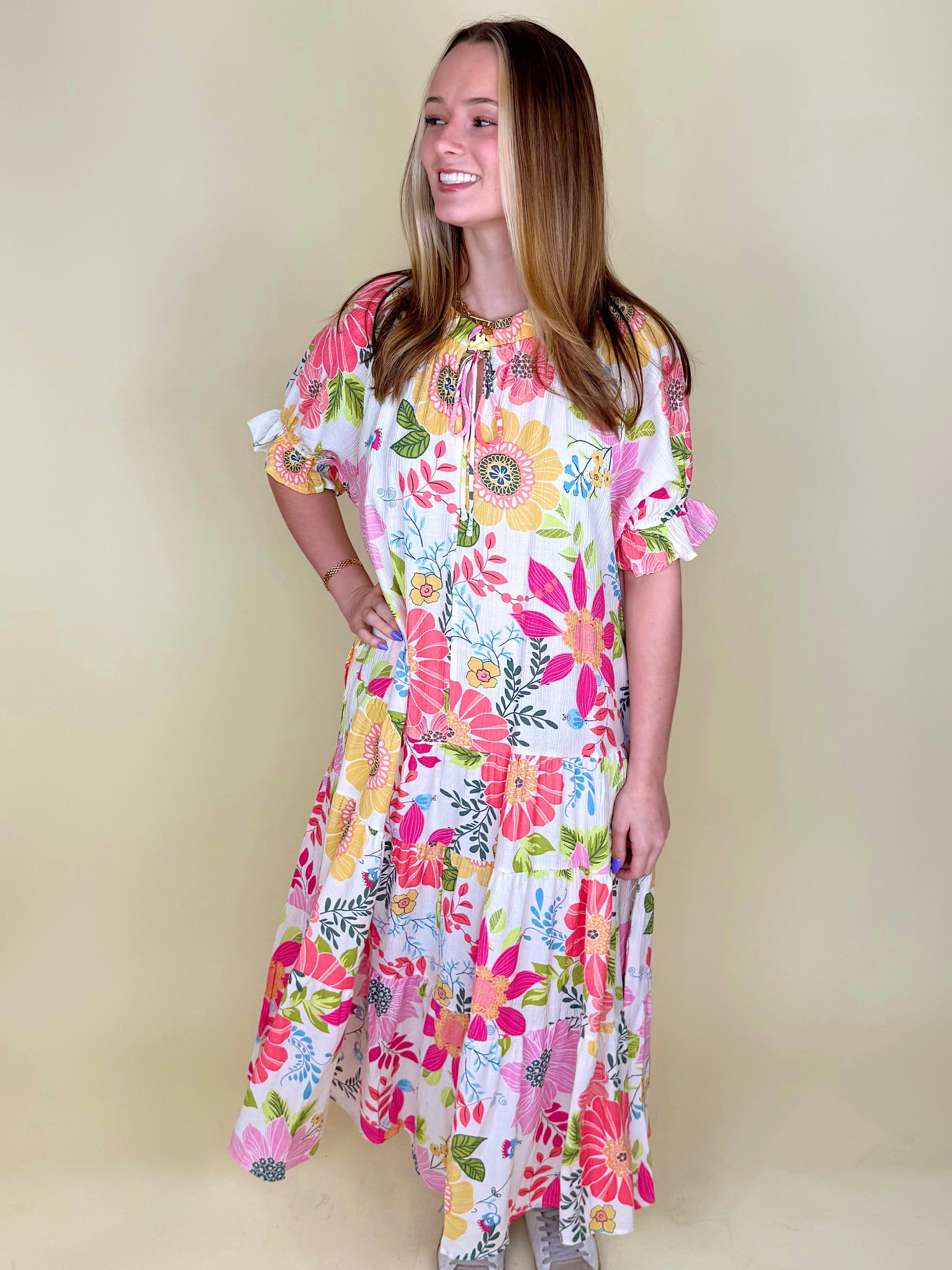 The Marisol Midi Dress-Maxi Dress-Easel-The Village Shoppe, Women’s Fashion Boutique, Shop Online and In Store - Located in Muscle Shoals, AL.