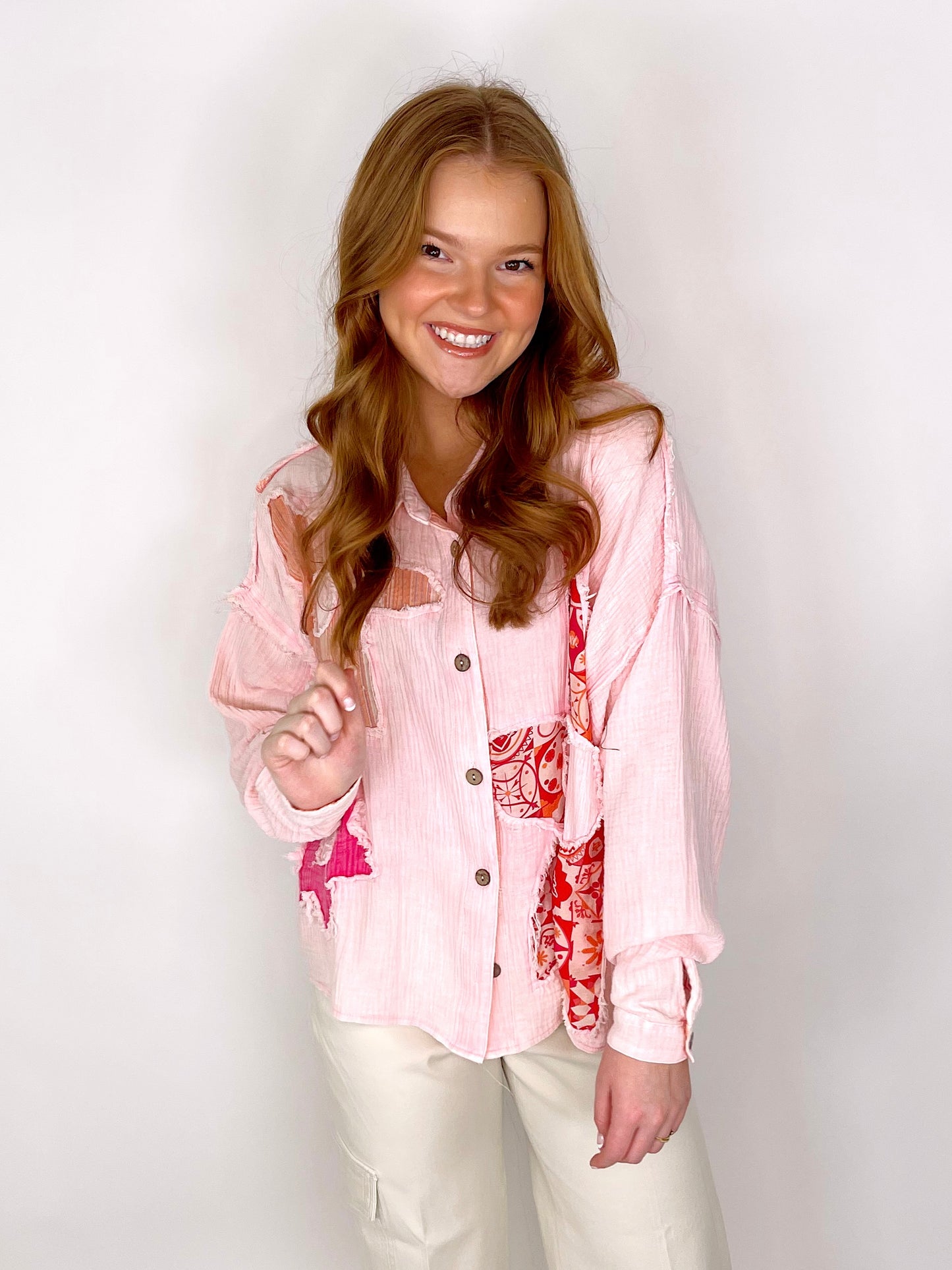 The Dawn Button Down-Long Sleeves-Oli & Hali-The Village Shoppe, Women’s Fashion Boutique, Shop Online and In Store - Located in Muscle Shoals, AL.