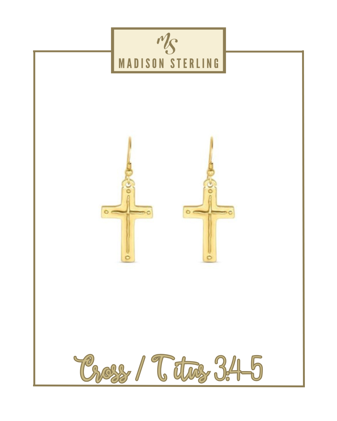 Scripture French Hook Earrings | Madison Sterling-Earrings-Madison Sterling-The Village Shoppe, Women’s Fashion Boutique, Shop Online and In Store - Located in Muscle Shoals, AL.