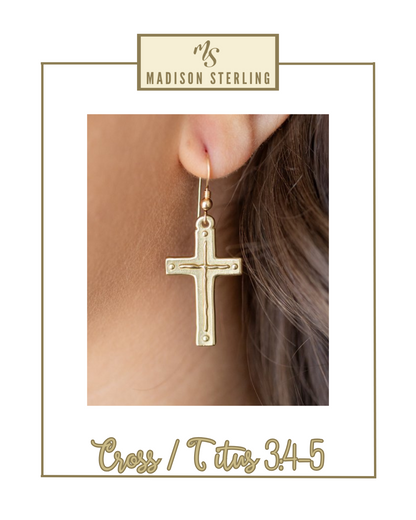 Scripture French Hook Earrings | Madison Sterling-Earrings-Madison Sterling-The Village Shoppe, Women’s Fashion Boutique, Shop Online and In Store - Located in Muscle Shoals, AL.