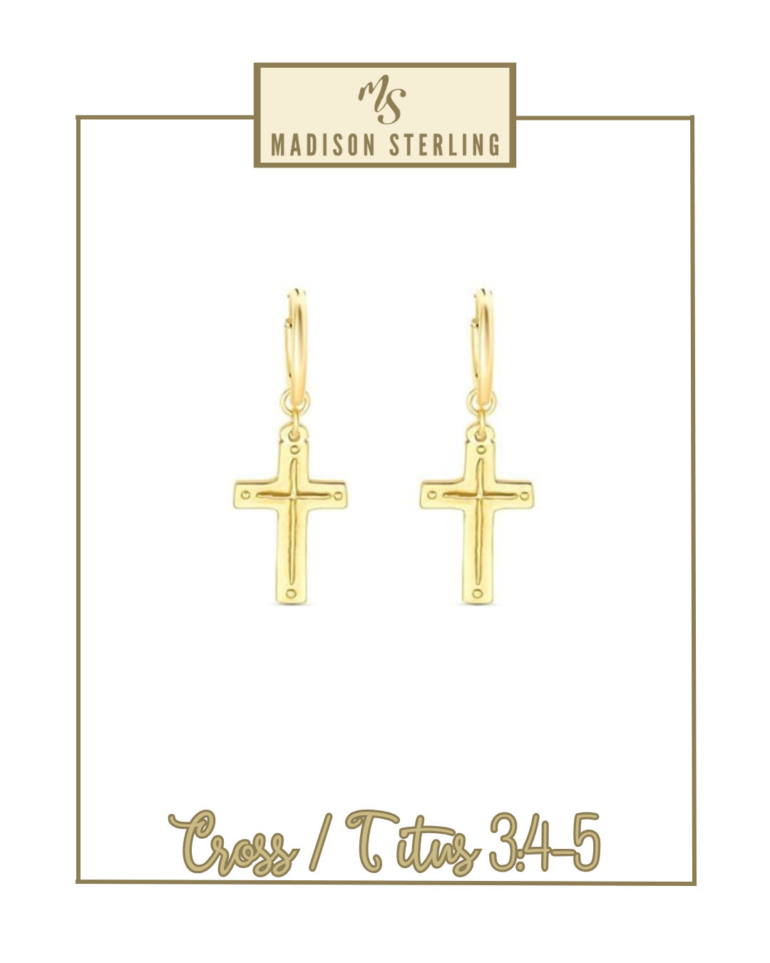 Scripture Hoop Earrings | Madison Sterling-Earrings-Madison Sterling-The Village Shoppe, Women’s Fashion Boutique, Shop Online and In Store - Located in Muscle Shoals, AL.