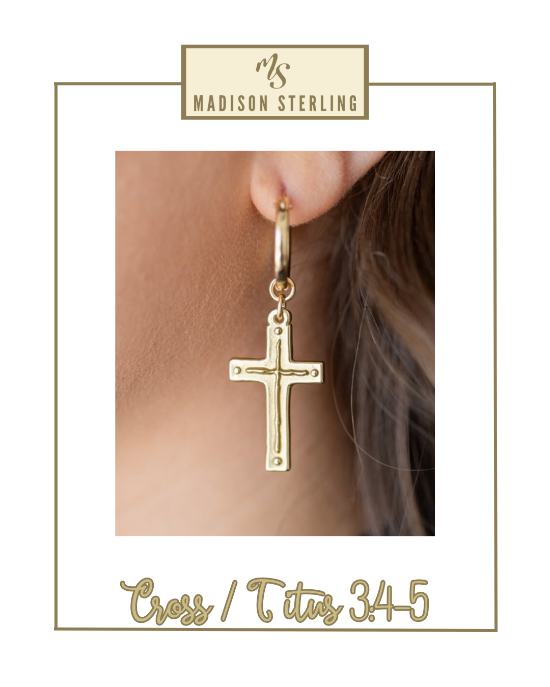 Scripture Hoop Earrings | Madison Sterling-Earrings-Madison Sterling-The Village Shoppe, Women’s Fashion Boutique, Shop Online and In Store - Located in Muscle Shoals, AL.