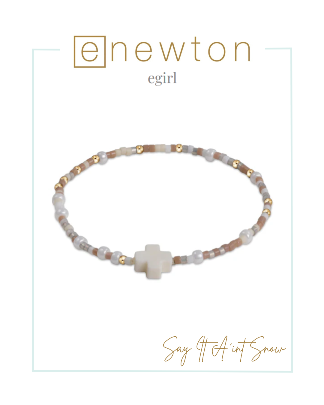 E Newton EGirl | Hope Unwritten Signature Cross Bracelet-Bracelets-ENEWTON-The Village Shoppe, Women’s Fashion Boutique, Shop Online and In Store - Located in Muscle Shoals, AL.