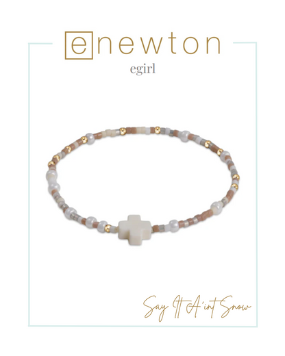 E Newton EGirl | Hope Unwritten Signature Cross Bracelet-Bracelets-ENEWTON-The Village Shoppe, Women’s Fashion Boutique, Shop Online and In Store - Located in Muscle Shoals, AL.