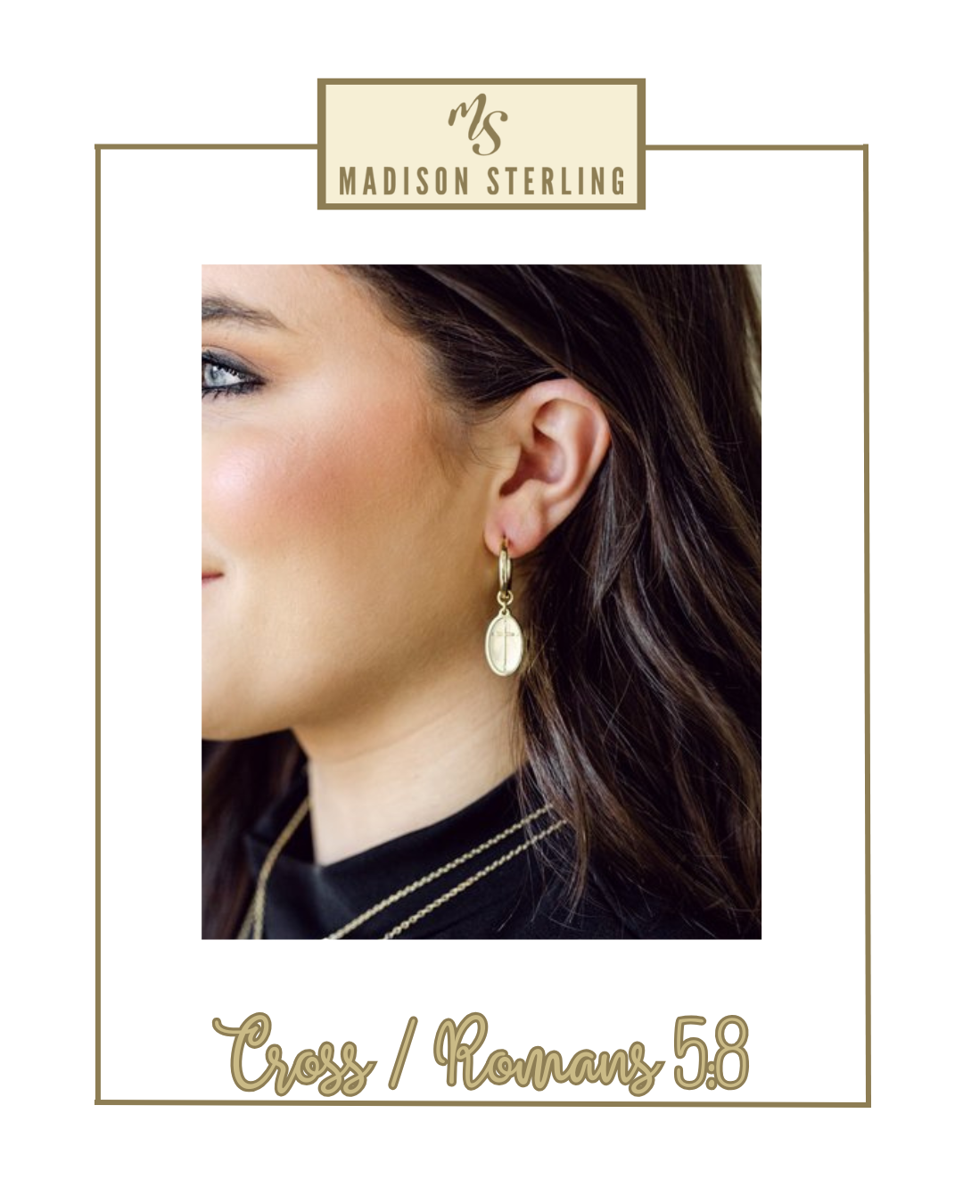 Scripture Hoop Earrings | Madison Sterling-Earrings-Madison Sterling-The Village Shoppe, Women’s Fashion Boutique, Shop Online and In Store - Located in Muscle Shoals, AL.