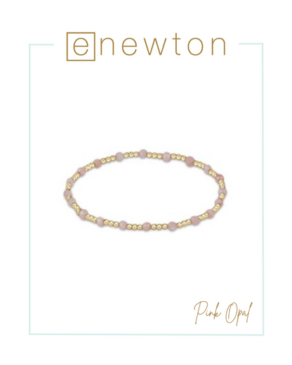 E Newton Gemstone Gold Sincerity Pattern 3mm Bracelet-Bracelets-ENEWTON-The Village Shoppe, Women’s Fashion Boutique, Shop Online and In Store - Located in Muscle Shoals, AL.