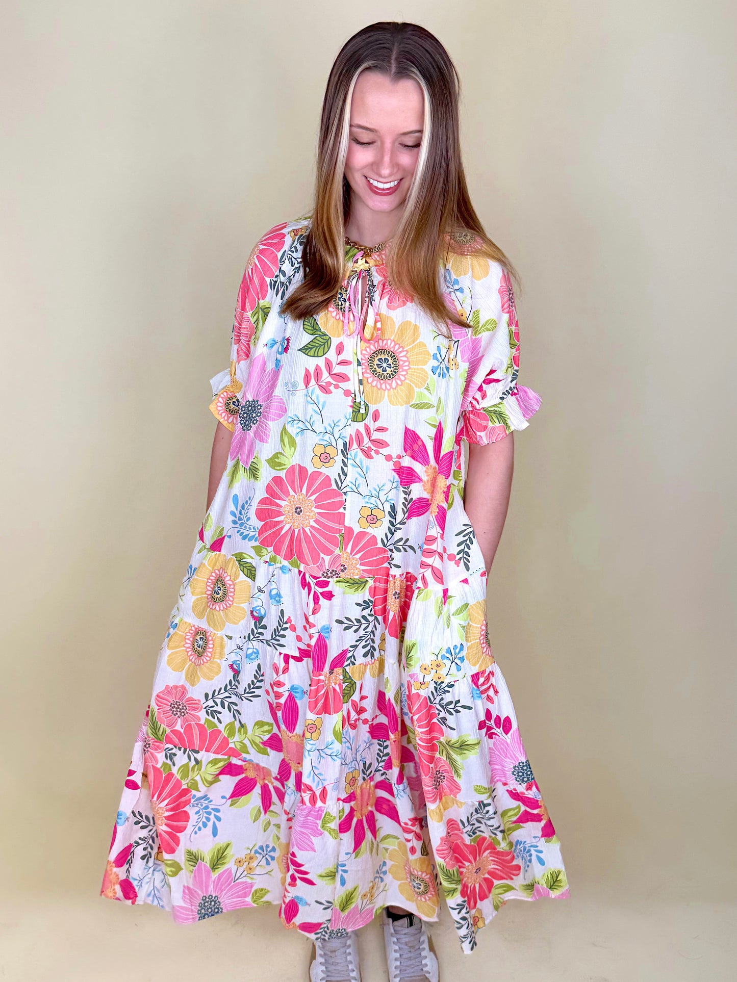 The Marisol Midi Dress-Maxi Dress-Easel-The Village Shoppe, Women’s Fashion Boutique, Shop Online and In Store - Located in Muscle Shoals, AL.