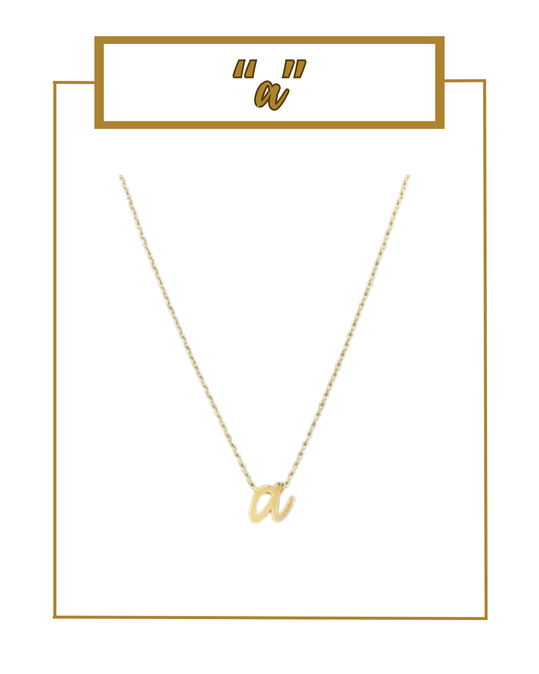 Script Initial Necklace-Necklaces-Golden Stella-The Village Shoppe, Women’s Fashion Boutique, Shop Online and In Store - Located in Muscle Shoals, AL.