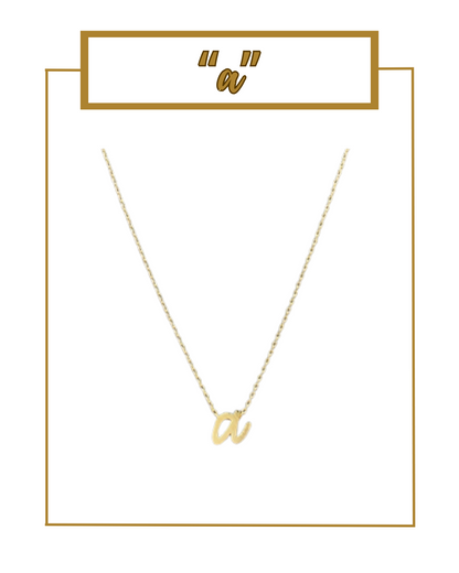 Script Initial Necklace-Necklaces-Golden Stella-The Village Shoppe, Women’s Fashion Boutique, Shop Online and In Store - Located in Muscle Shoals, AL.