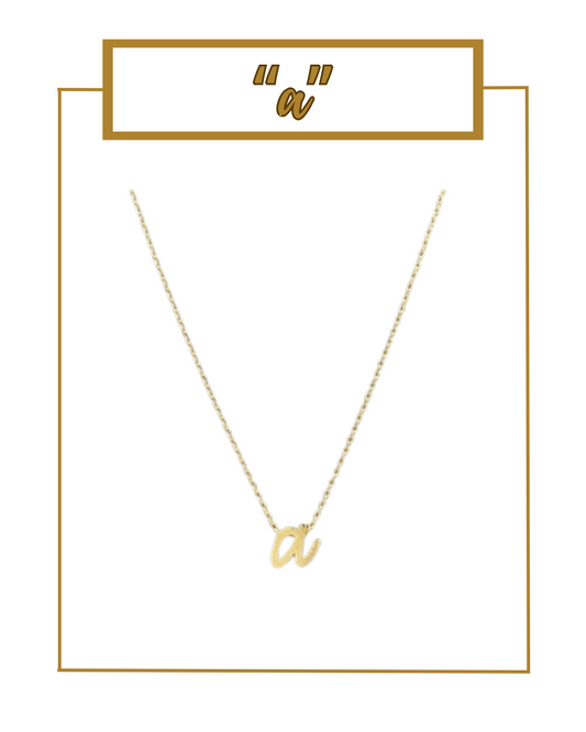 Script Initial Necklace-Necklaces-Golden Stella-The Village Shoppe, Women’s Fashion Boutique, Shop Online and In Store - Located in Muscle Shoals, AL.