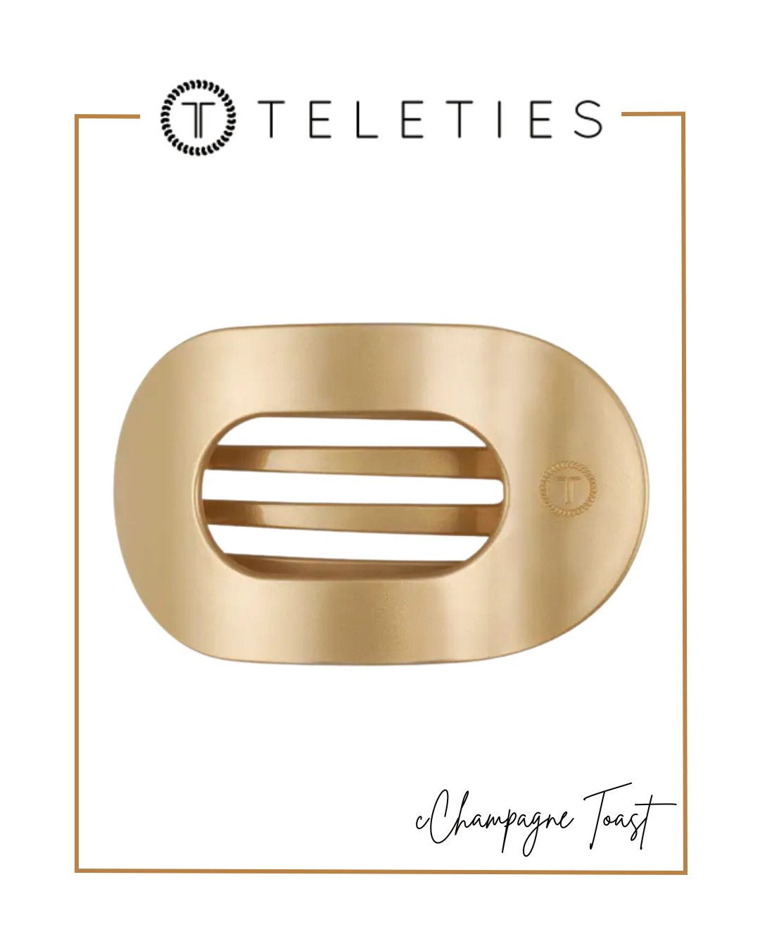 TELETIES Large Flat Round Hair Clip-Claw Clips-TELETIES-The Village Shoppe, Women’s Fashion Boutique, Shop Online and In Store - Located in Muscle Shoals, AL.