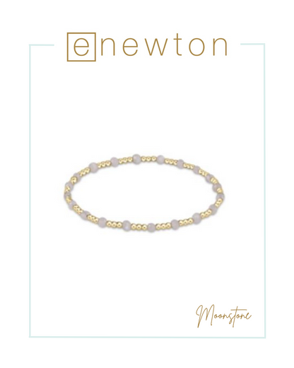 E Newton Gemstone Gold Sincerity Pattern 3mm Bracelet-Bracelets-ENEWTON-The Village Shoppe, Women’s Fashion Boutique, Shop Online and In Store - Located in Muscle Shoals, AL.