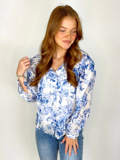 The Delilah Blouse-Long Sleeves-Sundayup-The Village Shoppe, Women’s Fashion Boutique, Shop Online and In Store - Located in Muscle Shoals, AL.