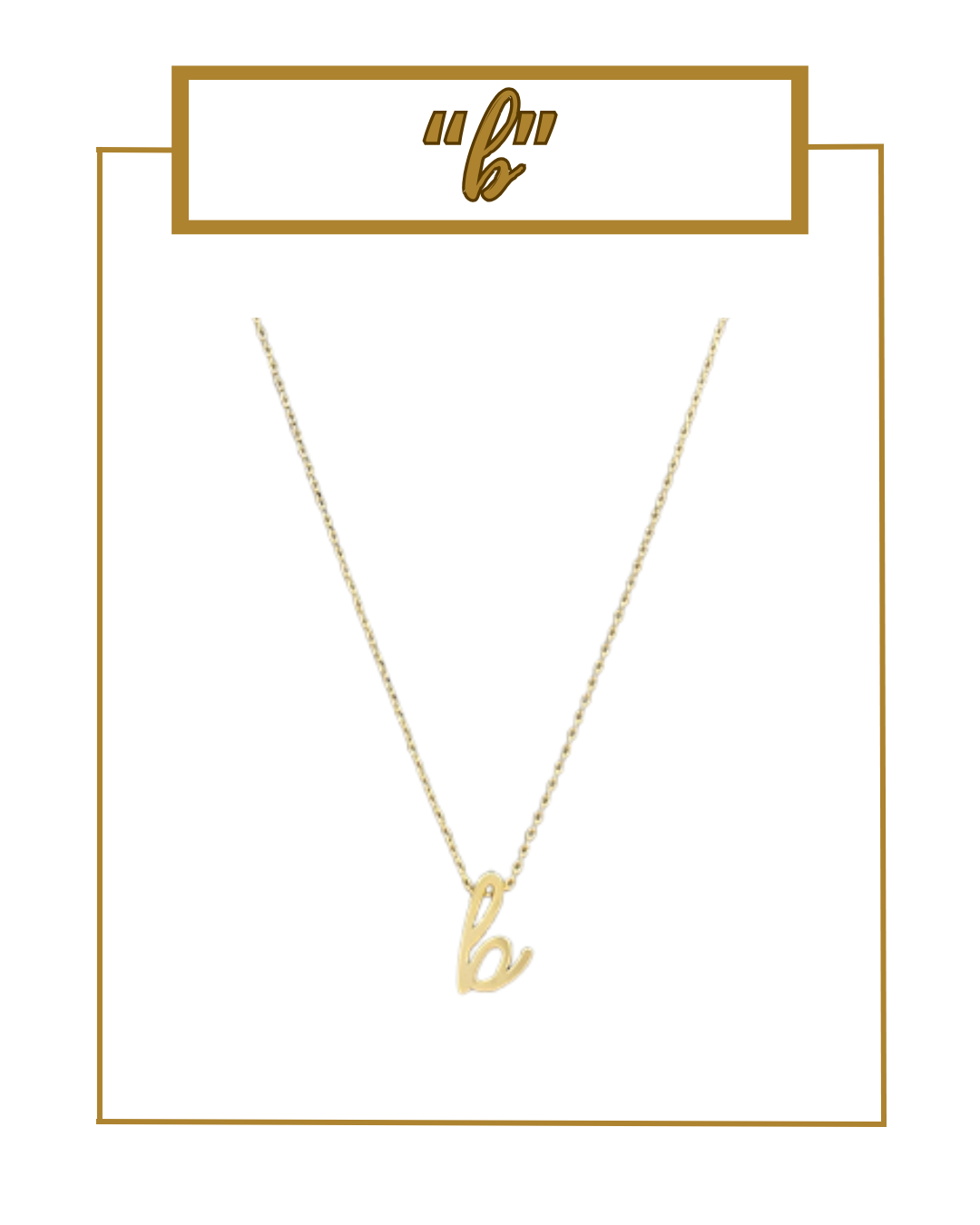 Script Initial Necklace-Necklaces-Golden Stella-The Village Shoppe, Women’s Fashion Boutique, Shop Online and In Store - Located in Muscle Shoals, AL.