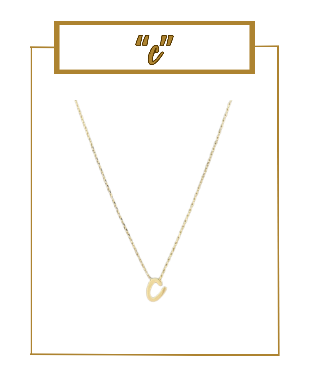 Script Initial Necklace-Necklaces-Golden Stella-The Village Shoppe, Women’s Fashion Boutique, Shop Online and In Store - Located in Muscle Shoals, AL.