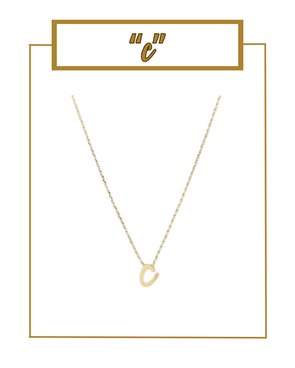 Script Initial Necklace-Necklaces-Golden Stella-The Village Shoppe, Women’s Fashion Boutique, Shop Online and In Store - Located in Muscle Shoals, AL.