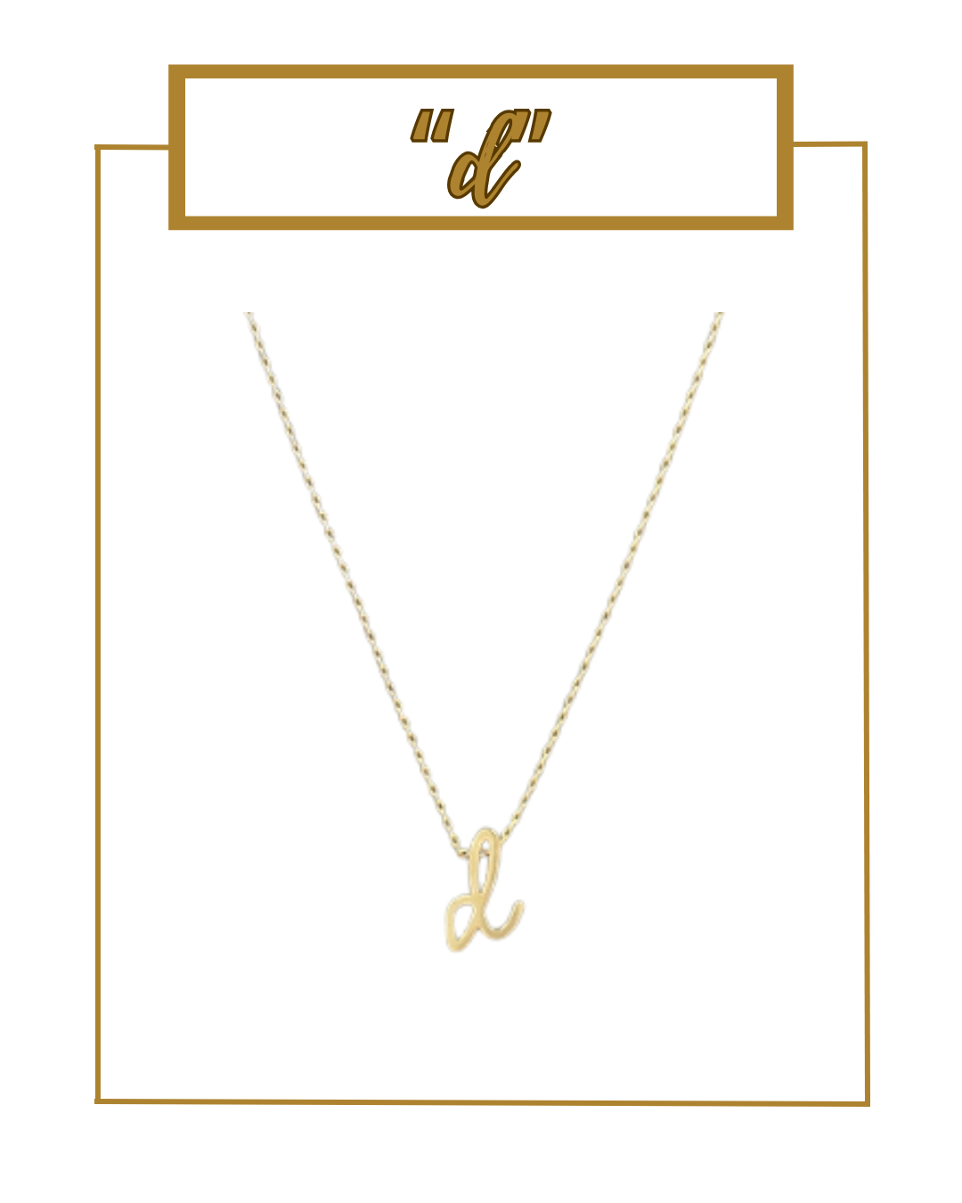 Script Initial Necklace-Necklaces-Golden Stella-The Village Shoppe, Women’s Fashion Boutique, Shop Online and In Store - Located in Muscle Shoals, AL.