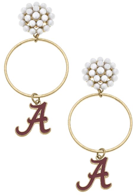 Rammer Jammer Hoops-Earrings-Canvas Style-The Village Shoppe, Women’s Fashion Boutique, Shop Online and In Store - Located in Muscle Shoals, AL.