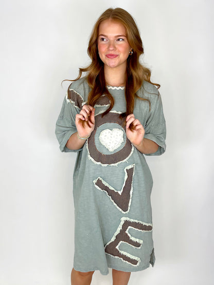 Love You, Mean It Dress-T-Shirt Dress-Oli & Hali-The Village Shoppe, Women’s Fashion Boutique, Shop Online and In Store - Located in Muscle Shoals, AL.