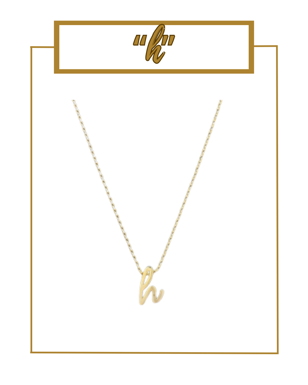 Script Initial Necklace-Necklaces-Golden Stella-The Village Shoppe, Women’s Fashion Boutique, Shop Online and In Store - Located in Muscle Shoals, AL.