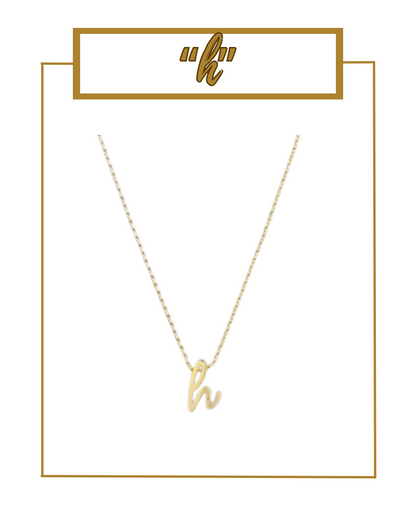 Script Initial Necklace-Necklaces-Golden Stella-The Village Shoppe, Women’s Fashion Boutique, Shop Online and In Store - Located in Muscle Shoals, AL.