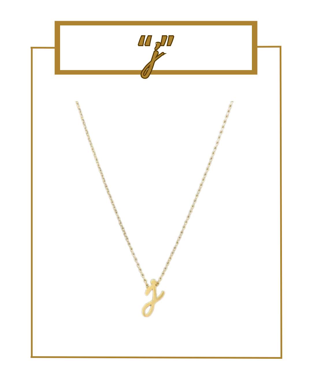 Script Initial Necklace-Necklaces-Golden Stella-The Village Shoppe, Women’s Fashion Boutique, Shop Online and In Store - Located in Muscle Shoals, AL.