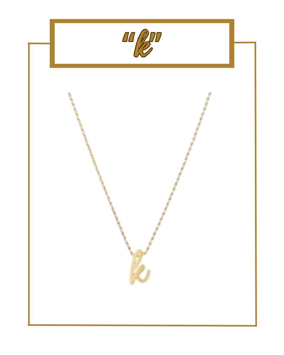 Script Initial Necklace-Necklaces-Golden Stella-The Village Shoppe, Women’s Fashion Boutique, Shop Online and In Store - Located in Muscle Shoals, AL.