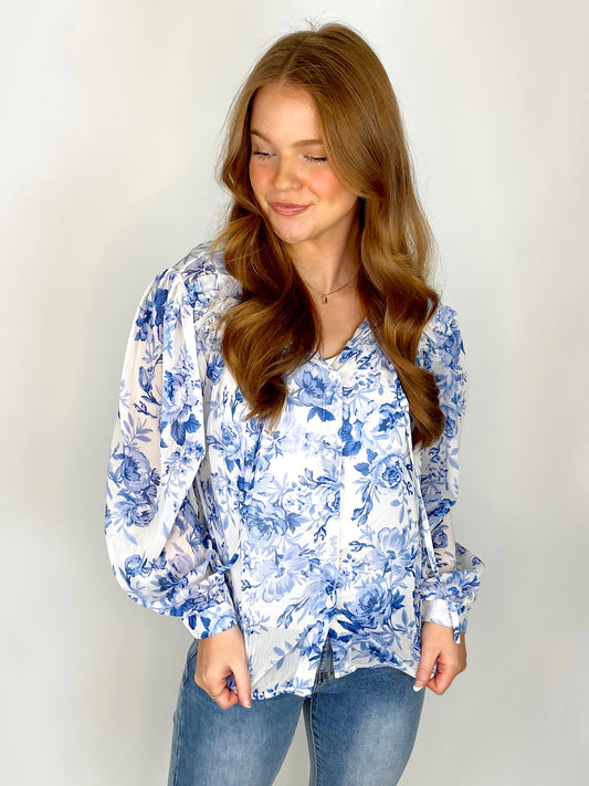 The Delilah Blouse-Long Sleeves-Sundayup-The Village Shoppe, Women’s Fashion Boutique, Shop Online and In Store - Located in Muscle Shoals, AL.