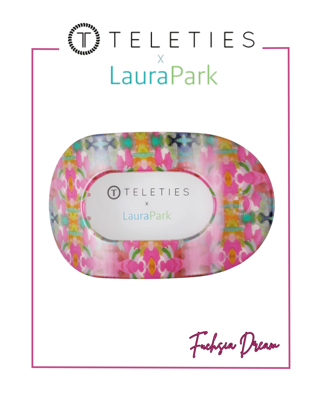 TELETIES x Laura Park Large Flat Round Hair Clip