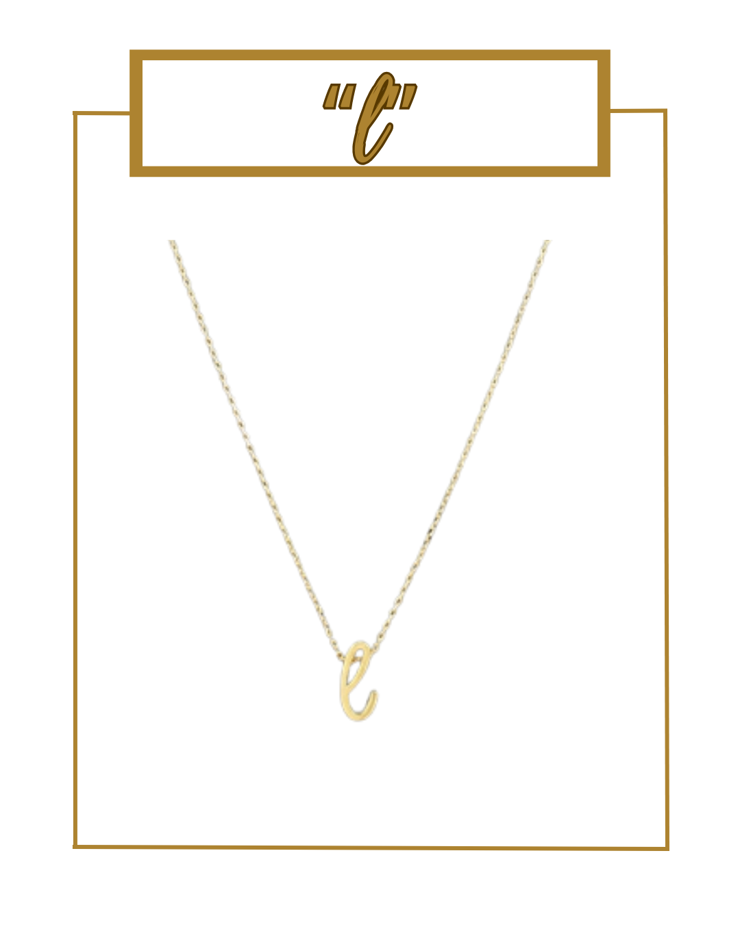 Script Initial Necklace-Necklaces-Golden Stella-The Village Shoppe, Women’s Fashion Boutique, Shop Online and In Store - Located in Muscle Shoals, AL.