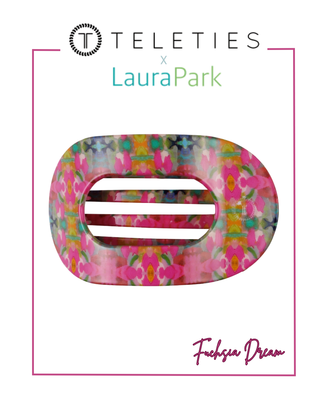 TELETIES x Laura Park Large Flat Round Hair Clip