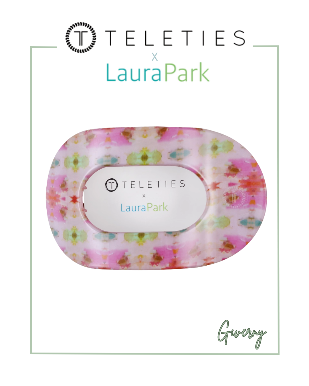 TELETIES x Laura Park Large Flat Round Hair Clip