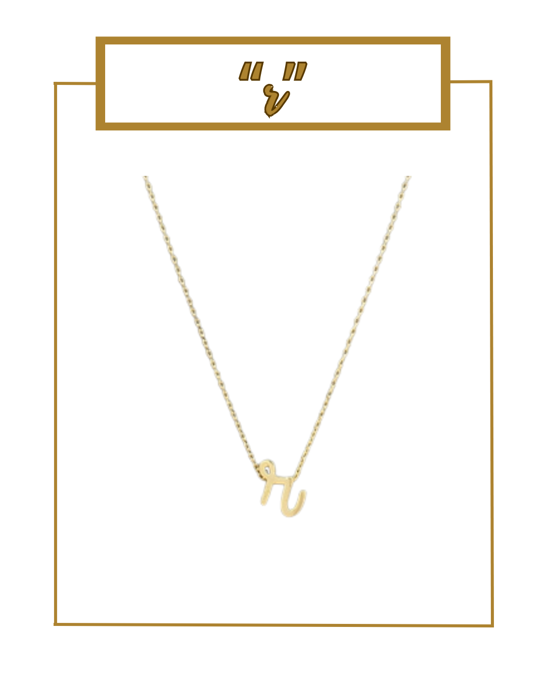 Script Initial Necklace-Necklaces-Golden Stella-The Village Shoppe, Women’s Fashion Boutique, Shop Online and In Store - Located in Muscle Shoals, AL.