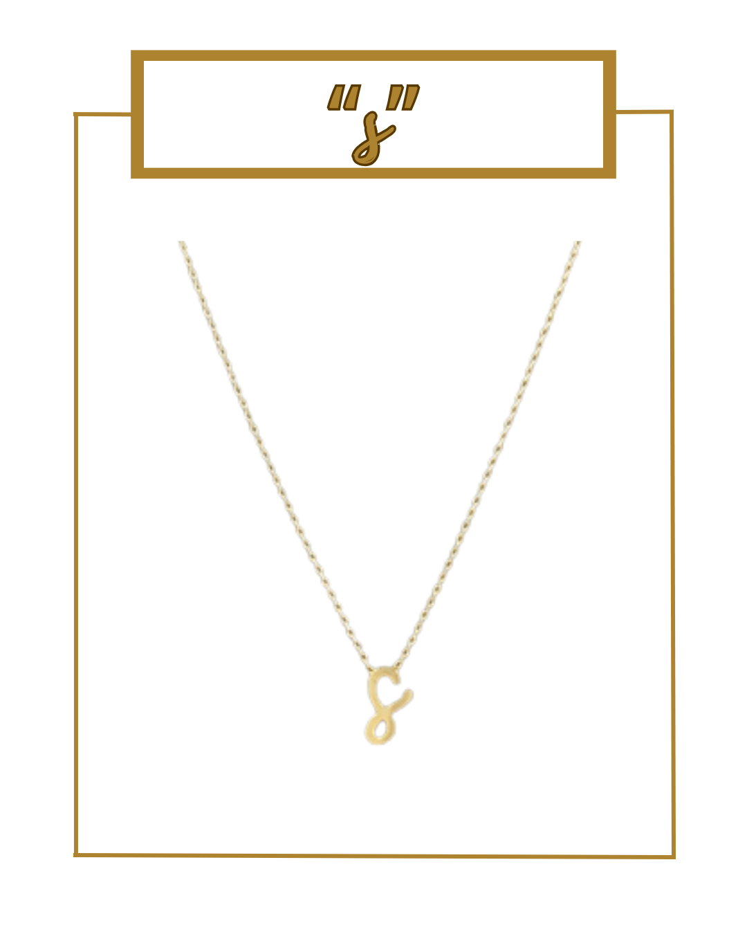 Script Initial Necklace-Necklaces-Golden Stella-The Village Shoppe, Women’s Fashion Boutique, Shop Online and In Store - Located in Muscle Shoals, AL.