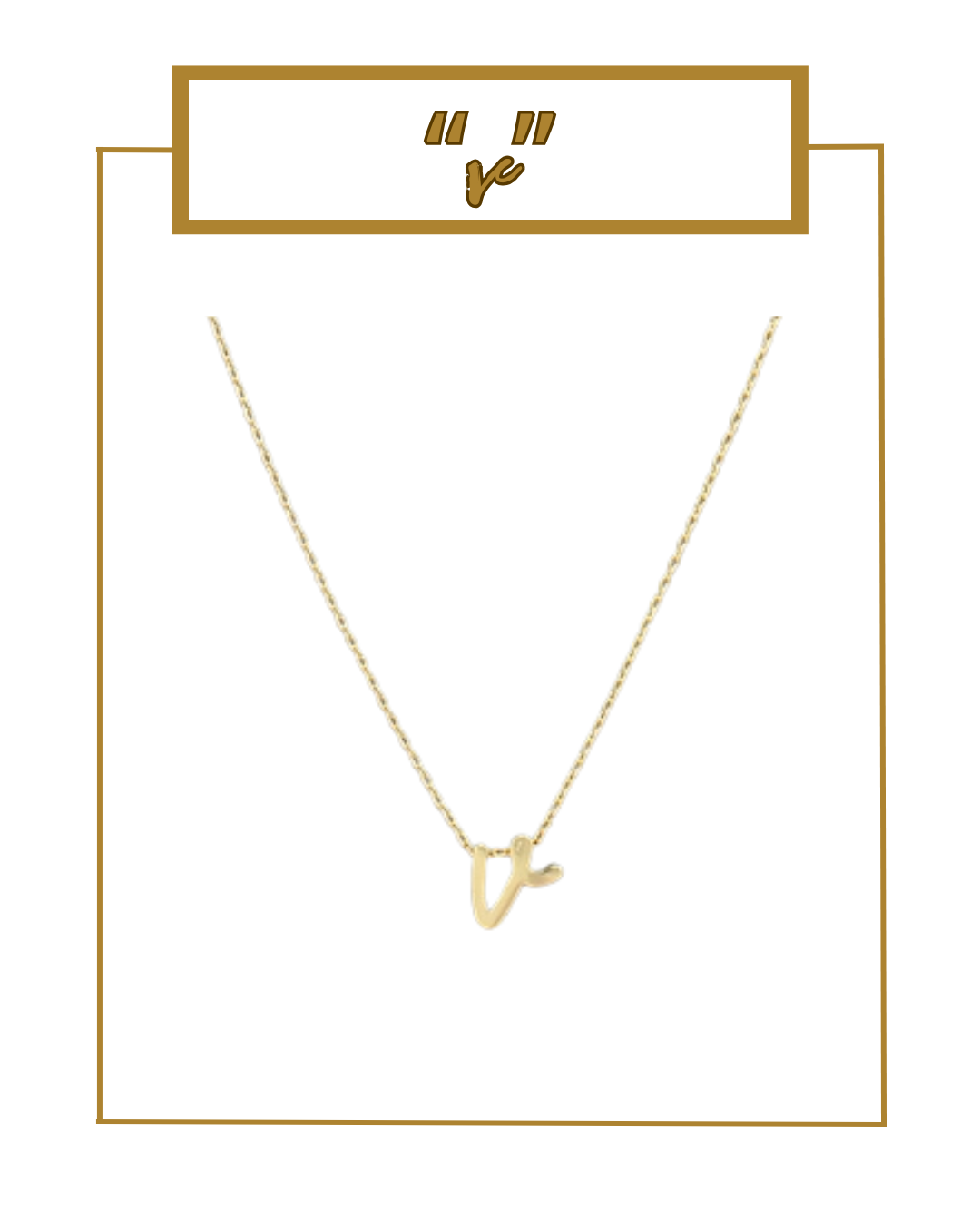 Script Initial Necklace-Necklaces-Golden Stella-The Village Shoppe, Women’s Fashion Boutique, Shop Online and In Store - Located in Muscle Shoals, AL.