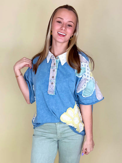 The Jetson Top-Short Sleeves-Oli & Hali-The Village Shoppe, Women’s Fashion Boutique, Shop Online and In Store - Located in Muscle Shoals, AL.