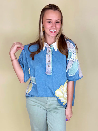 The Jetson Top-Short Sleeves-Oli & Hali-The Village Shoppe, Women’s Fashion Boutique, Shop Online and In Store - Located in Muscle Shoals, AL.