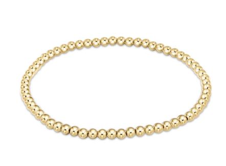 E Newton Classic Gold 3mm Bead Bracelet-Bracelets-ENEWTON-The Village Shoppe, Women’s Fashion Boutique, Shop Online and In Store - Located in Muscle Shoals, AL.