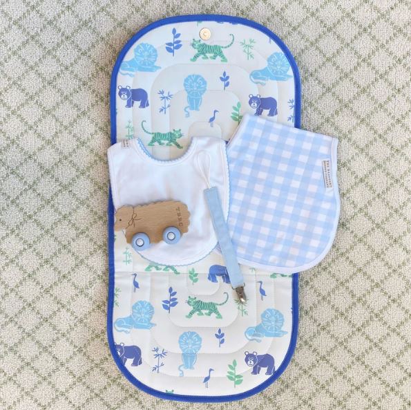 T.B.B.C. X Pluie Pret Changing Clutch - Lions, Tigers & Bears-Changing Pad-The Beaufort Bonnet Company-The Village Shoppe, Women’s Fashion Boutique, Shop Online and In Store - Located in Muscle Shoals, AL.