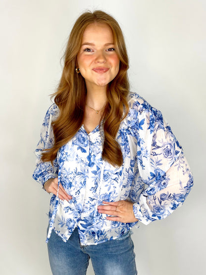 The Delilah Blouse-Long Sleeves-Sundayup-The Village Shoppe, Women’s Fashion Boutique, Shop Online and In Store - Located in Muscle Shoals, AL.