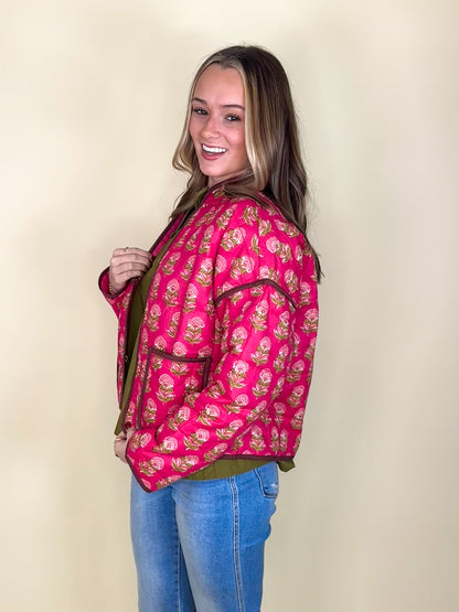 The Quinn Quilted Jacket-Jackets-THML-The Village Shoppe, Women’s Fashion Boutique, Shop Online and In Store - Located in Muscle Shoals, AL.