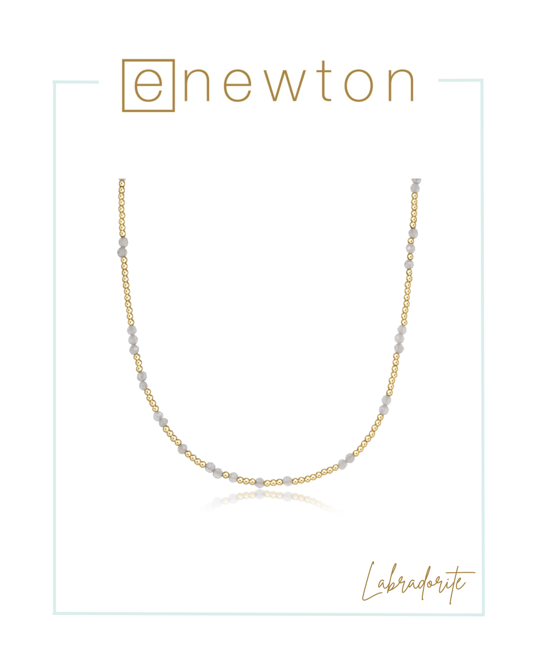 E Newton Hope Unwritten Gemstone 15" Choker-Necklaces-ENEWTON-The Village Shoppe, Women’s Fashion Boutique, Shop Online and In Store - Located in Muscle Shoals, AL.