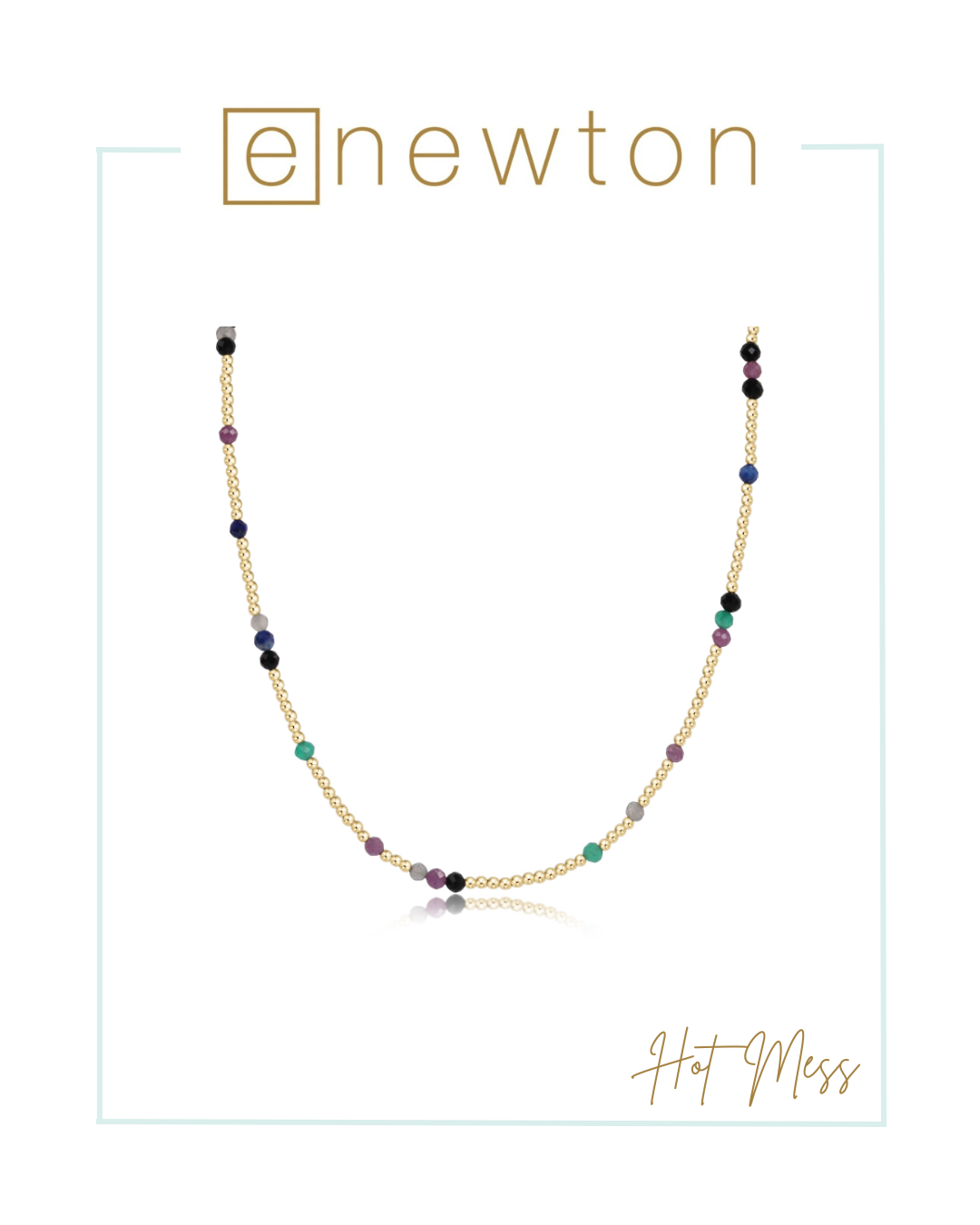 E Newton Hope Unwritten Gemstone 15" Choker-Necklaces-ENEWTON-The Village Shoppe, Women’s Fashion Boutique, Shop Online and In Store - Located in Muscle Shoals, AL.