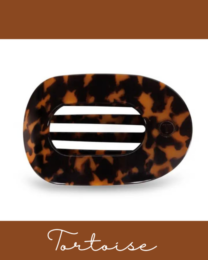 TELETIES Medium Flat Round Hair Clip-Claw Clips-TELETIES-The Village Shoppe, Women’s Fashion Boutique, Shop Online and In Store - Located in Muscle Shoals, AL.