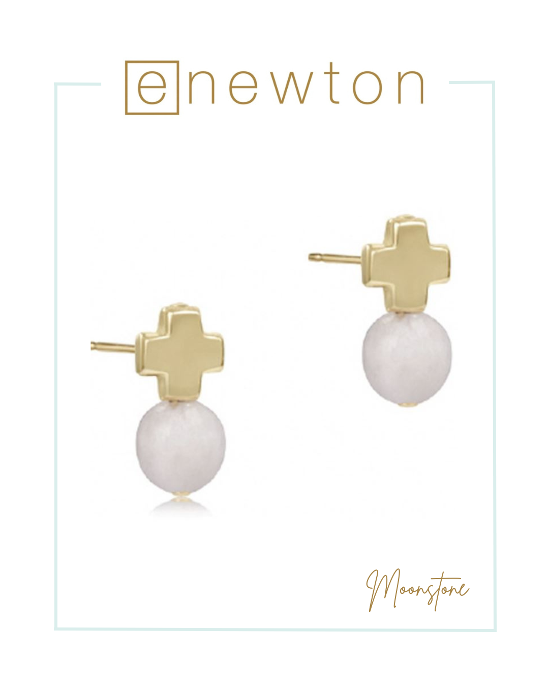 E Newton Signature Cross Gold Stud - Spring/Summer Gemstones-Earrings-ENEWTON-The Village Shoppe, Women’s Fashion Boutique, Shop Online and In Store - Located in Muscle Shoals, AL.