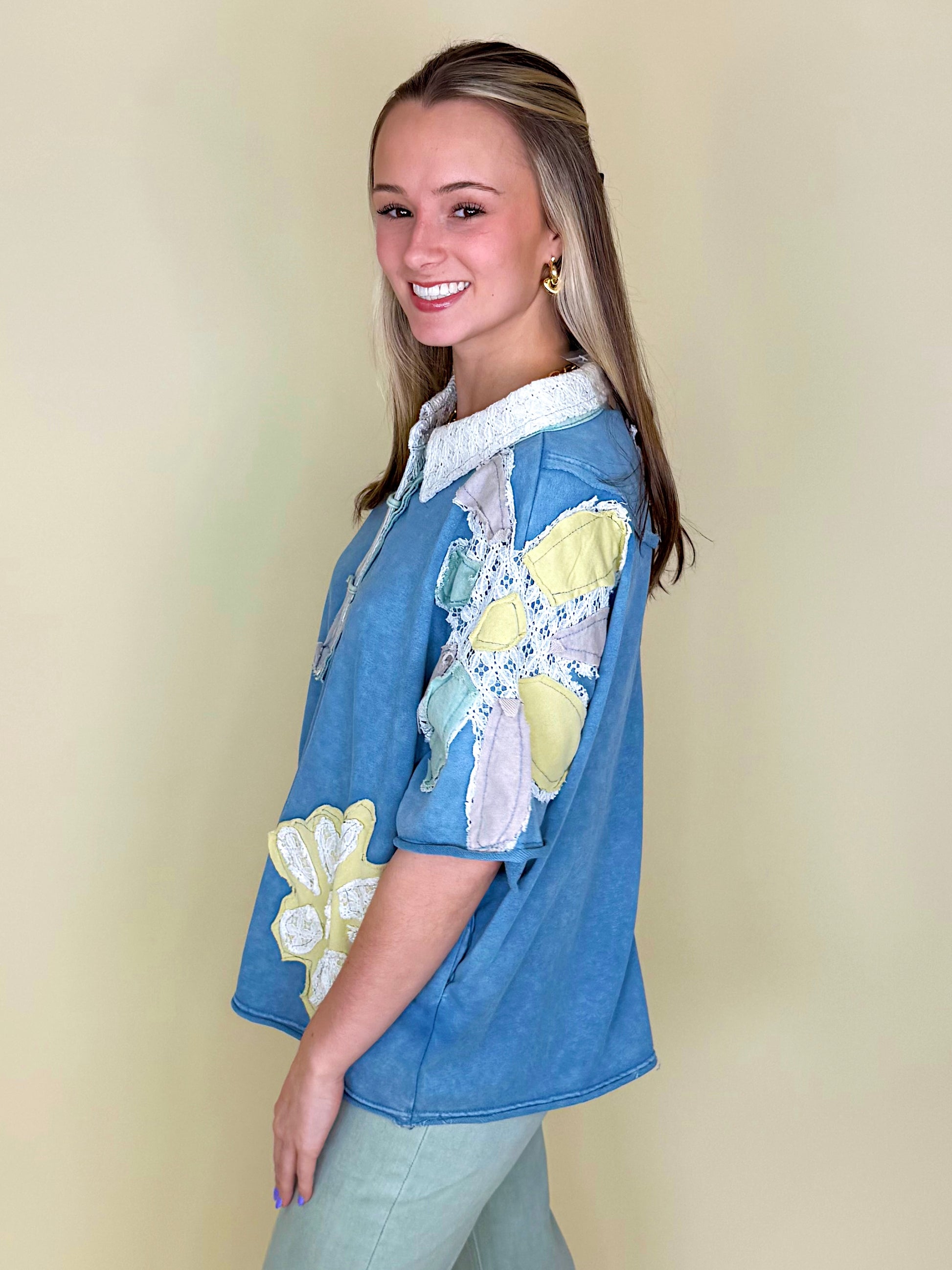 The Jetson Top-Short Sleeves-Oli & Hali-The Village Shoppe, Women’s Fashion Boutique, Shop Online and In Store - Located in Muscle Shoals, AL.