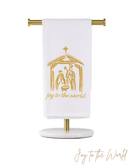 Season's Greetings Hand Towel | Doorbuster-Tea Towel-The Royal Standard-The Village Shoppe, Women’s Fashion Boutique, Shop Online and In Store - Located in Muscle Shoals, AL.