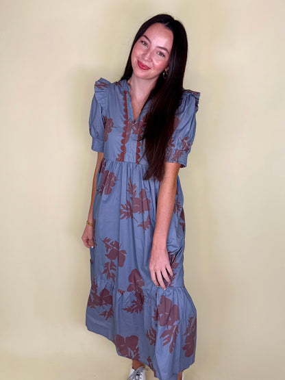 The Quincy Midi Dress-Midi Dress-Entro-The Village Shoppe, Women’s Fashion Boutique, Shop Online and In Store - Located in Muscle Shoals, AL.