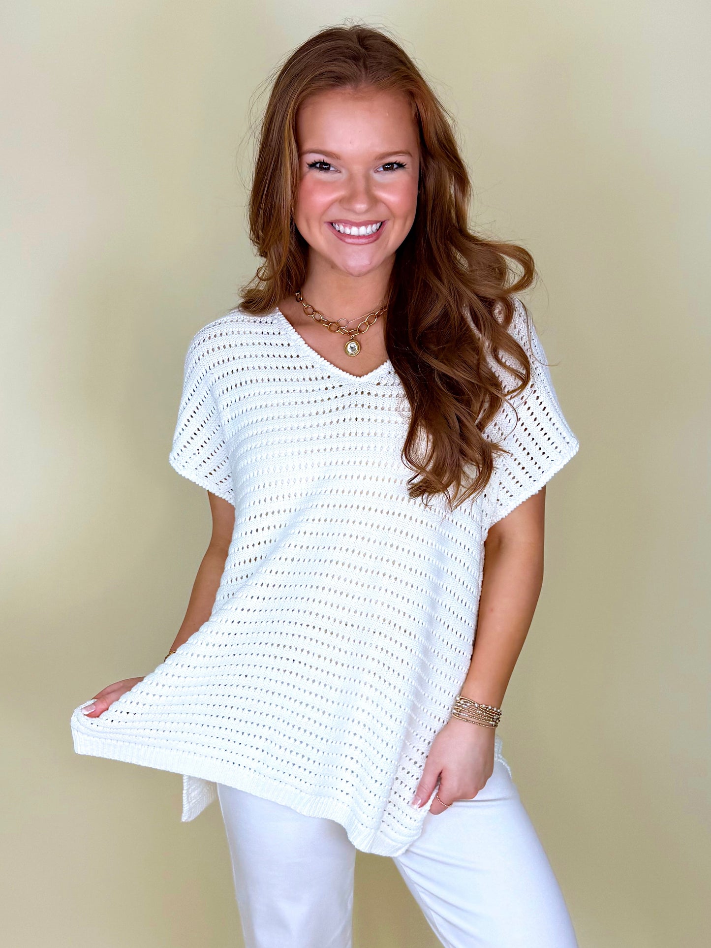 The Ollie Summer Sweater-Short Sleeves-Wishlist-The Village Shoppe, Women’s Fashion Boutique, Shop Online and In Store - Located in Muscle Shoals, AL.