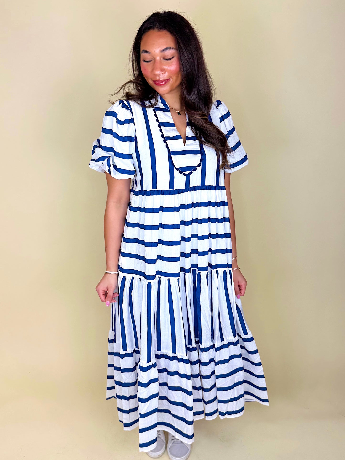 The Avery Midi Dress-Midi Dress-Entro-The Village Shoppe, Women’s Fashion Boutique, Shop Online and In Store - Located in Muscle Shoals, AL.